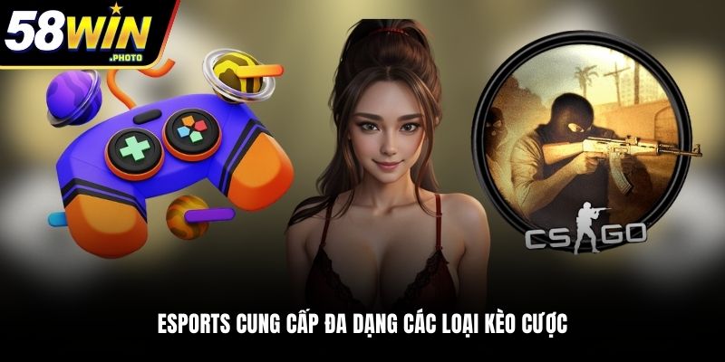 Esports cung cấp đa dạng các loại kèo cược