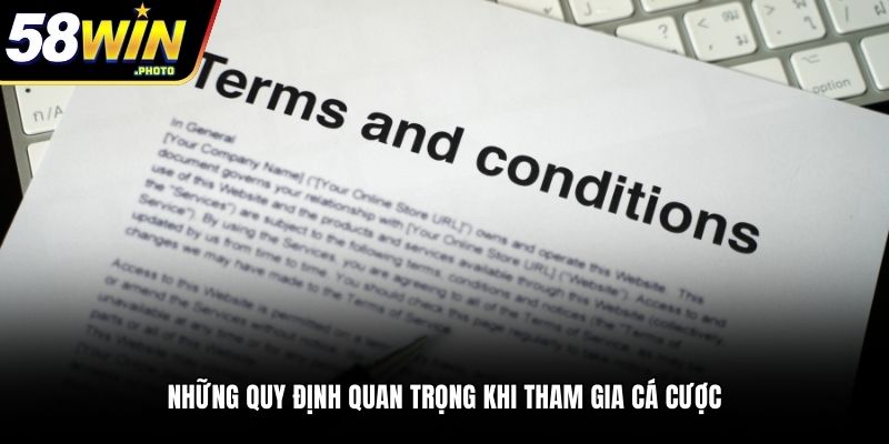 3 quy định quan trọng khi tham gia cá cược