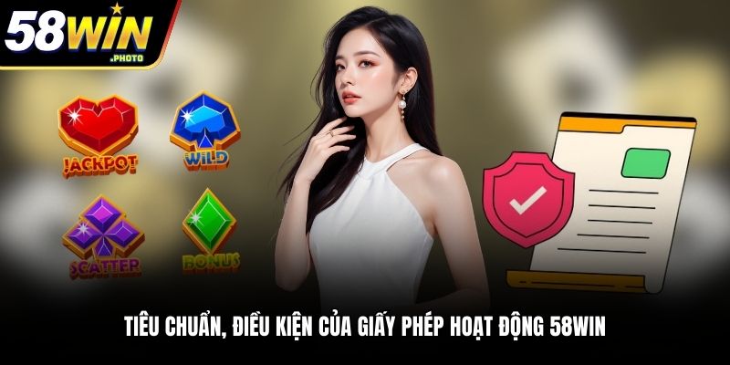 Tiêu chuẩn, điều kiện của giấy phép hoạt động 58WIN