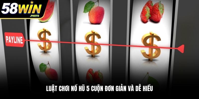 Luật chơi nổ hũ 5 cuộn đơn giản và dễ hiểu